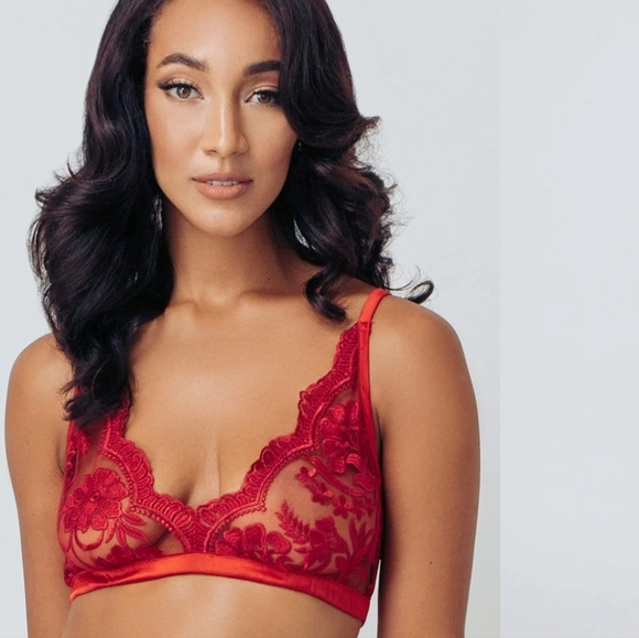 Kilo Brava Other - KILO BRAVA RED LIPSTICK BRALETTE, SIZE:MEDIUM